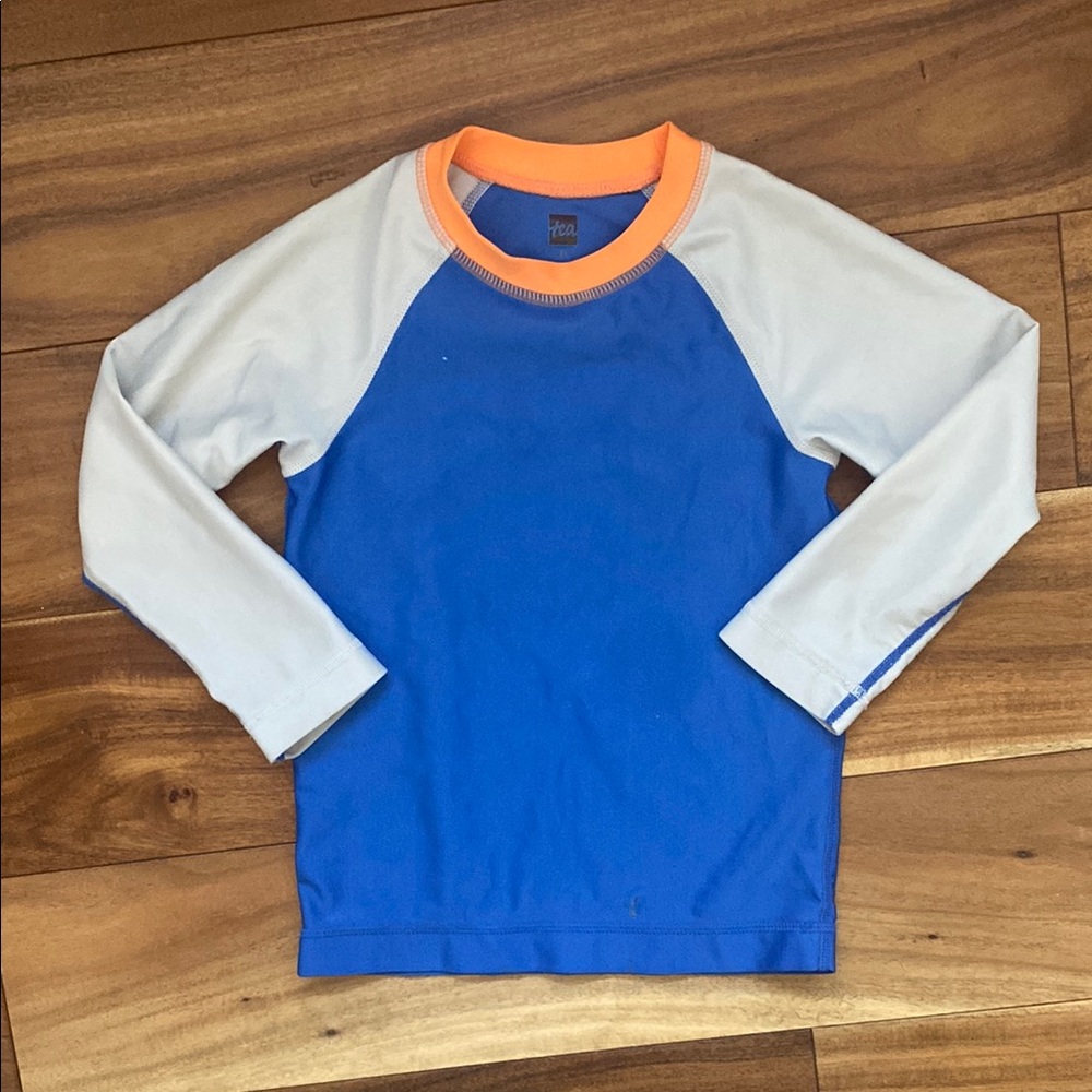 Tea Collection Kids Blue and Orange Rashguard